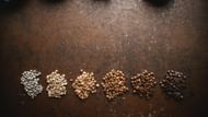 Different levels of roasting coffee (Image via Peet's Coffee}